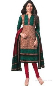 Shree Ganesh Cotton Printed Salwar Suit Dupatta Material(Un-stitched)